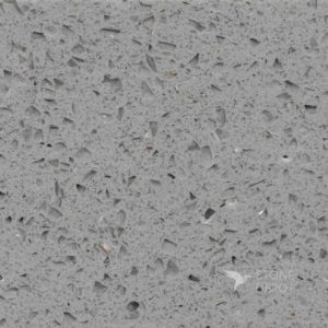 Light gray quartz countertop with silver specks