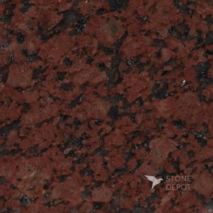 Red granite countertop from India