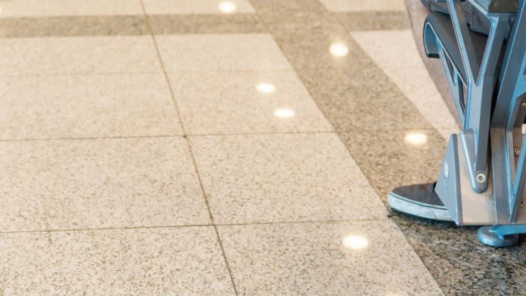 Salt and Pepper granite tile flooring